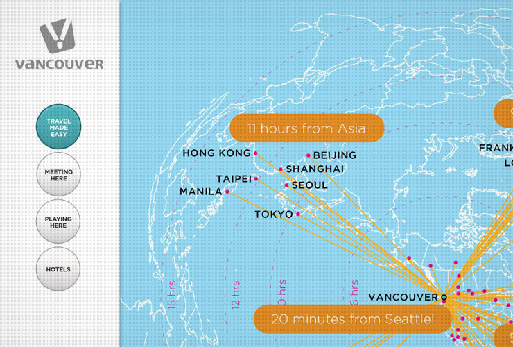 Tourism Vancouver Touch Screen