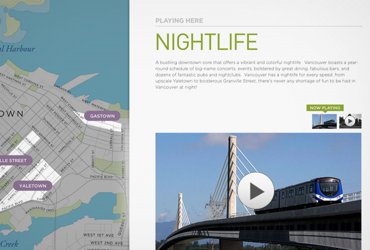 Tourism Vancouver Touch Screen